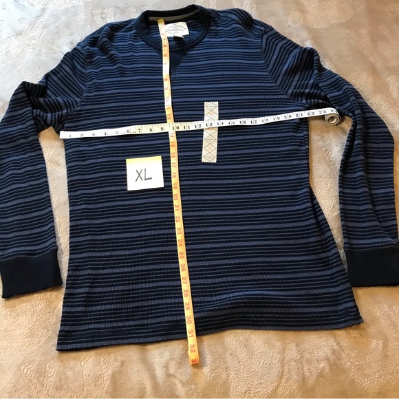 NWT St John’s Bay blue striped men’s long sleeve sweater Size XL - Picture 6 of 6
